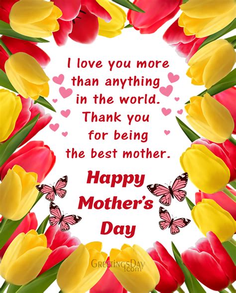 mother's day message for card